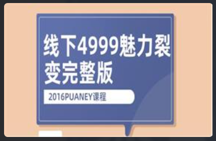 [14.7GB]2016PUANEY线下4999魅力裂变完整版看最鲜网，看新知识-提供各类互联网项目，互联网副业，恋爱技巧，编程技术, 校园课程，升学考试等有价值的知识看最鲜网，看新知识